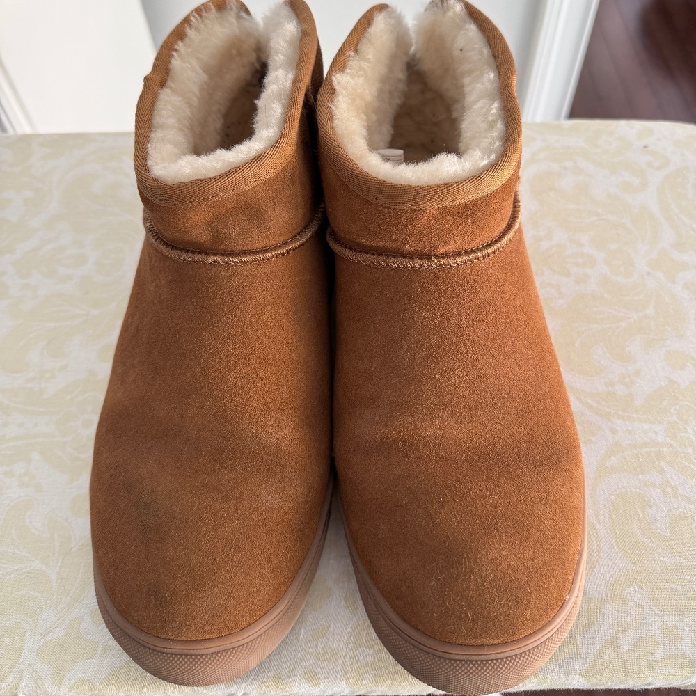 Fireside by Dearfoams mens Bathurst Men's Slipper Genuine Shearling Micro Bootie